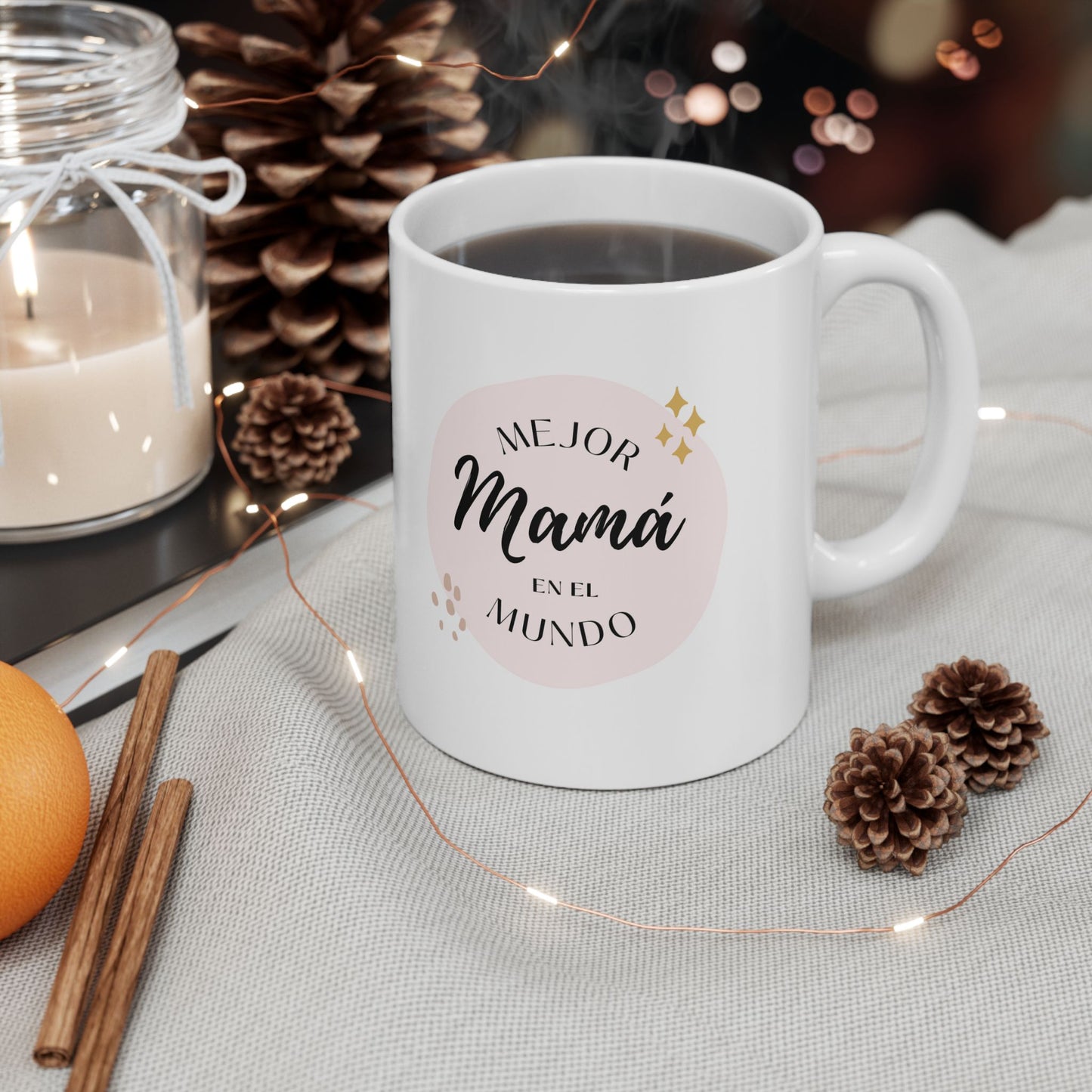 Taza de cerámica, 11oz - La mejor mamá en el mundo