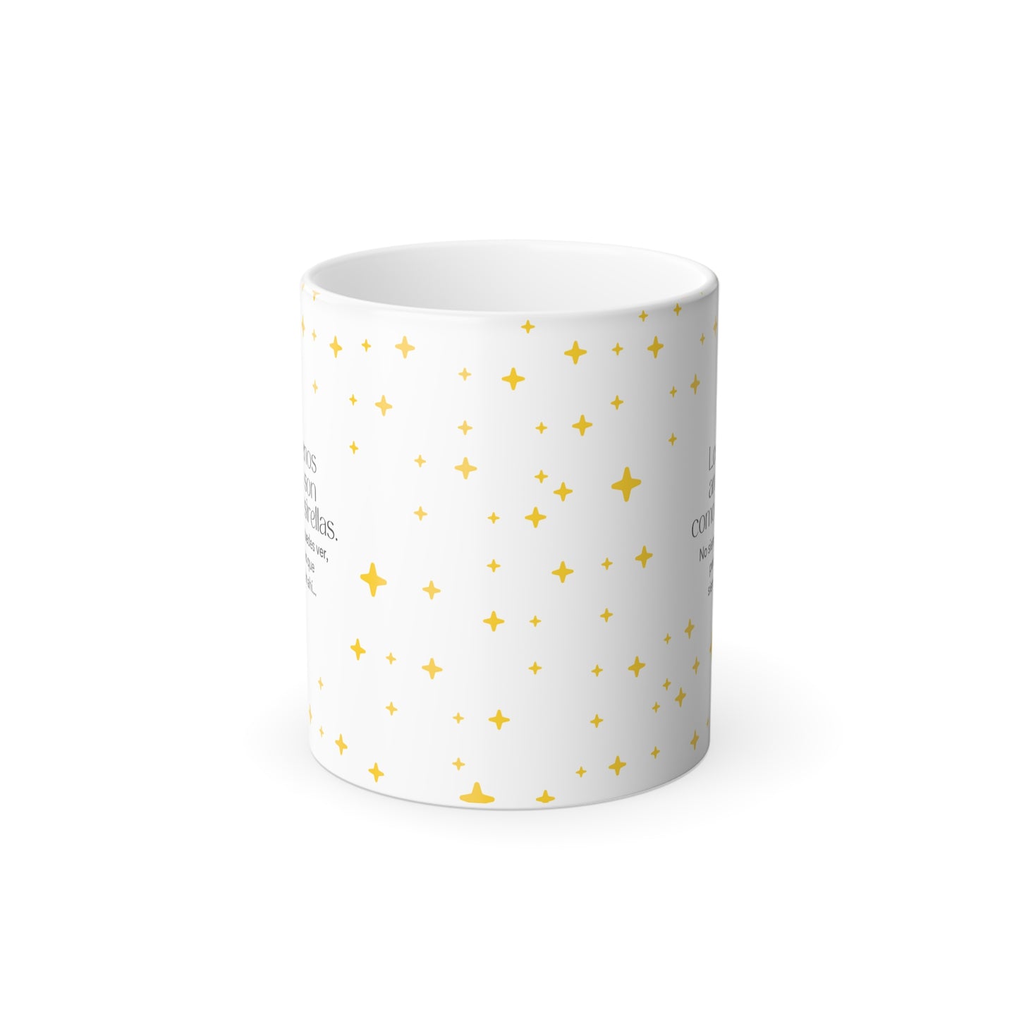 Taza Mágica, 11oz - Los buenos amigos son como las estrellas...